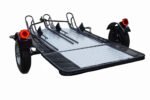 Stand, Store or Roll Ride-Up 3-Rail Motorcycle Trailer - Image 3