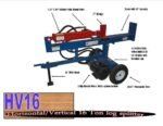 16 Ton Ram Splitter Horizontal Vertical Electric Log Splitter (HV16-4) - Image 2