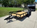 6’4″ x 14 Utility Trailer Powder Coated Dovetail (2) 3500 Axles 7k GVWR - Image 3
