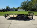 6’4″ x 14 Utility Trailer Powder Coated Dovetail (2) 3500 Axles 7k GVWR - Image 4
