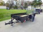 5′ X 10′ Utility Trailer Straight Deck 18″ Sides Tall Gate - Image 3