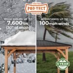 Cordova 14×10 Outdoor Gazebo with Steel Frame and Weather-Resistant Canopy - Image 3