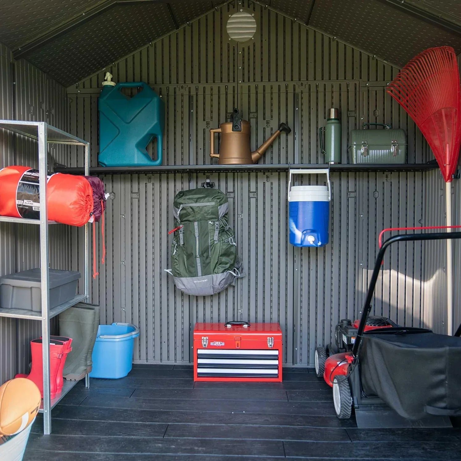 Lifetime 8 Ft x 7.5 Ft Outdoor Storage Shed - Image 20