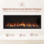 Modern Ember Highmark 60-Inch Smart Linear Electric Fireplace, WiFi & 10-Color Flames - Image 27