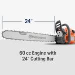 Husqvarna 460 Rancher Gas Chainsaw 24″ 60.3cc 3.6HP, Auto Oil Pump - Image 2