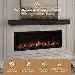 Modern Ember Highmark 60-Inch Smart Linear Electric Fireplace, WiFi & 10-Color Flames - Image 30