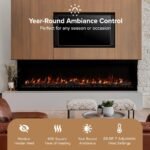 Modern Ember Highmark 60-Inch Smart Linear Electric Fireplace, WiFi & 10-Color Flames - Image 41