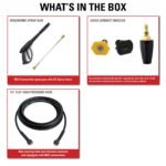 SIMPSON 1.2-GPM Clean Machine 2300 PSI 1.2-GPM Cold Water Electric Pressure Washer with 3 Spray Tips (Battery Included) CM60976 - Image 11