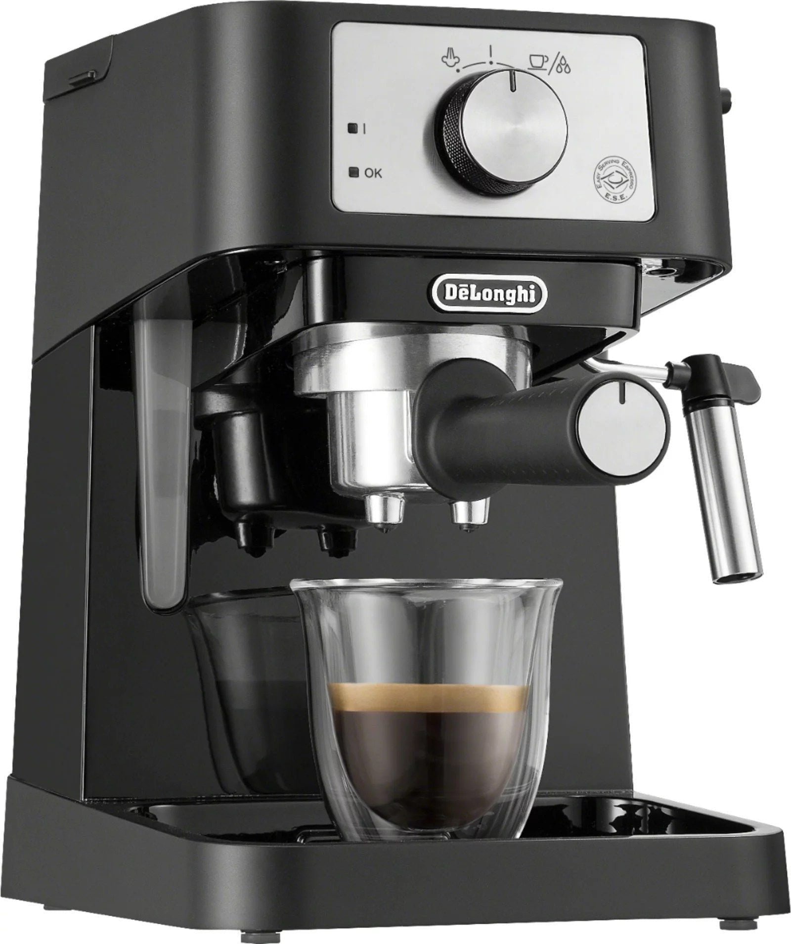 6421866_rd-scaled-1-1.jpg De’Longhi – Stilosa 15 Bar Pump Espresso Machine – Black and Stainless - Image 1
