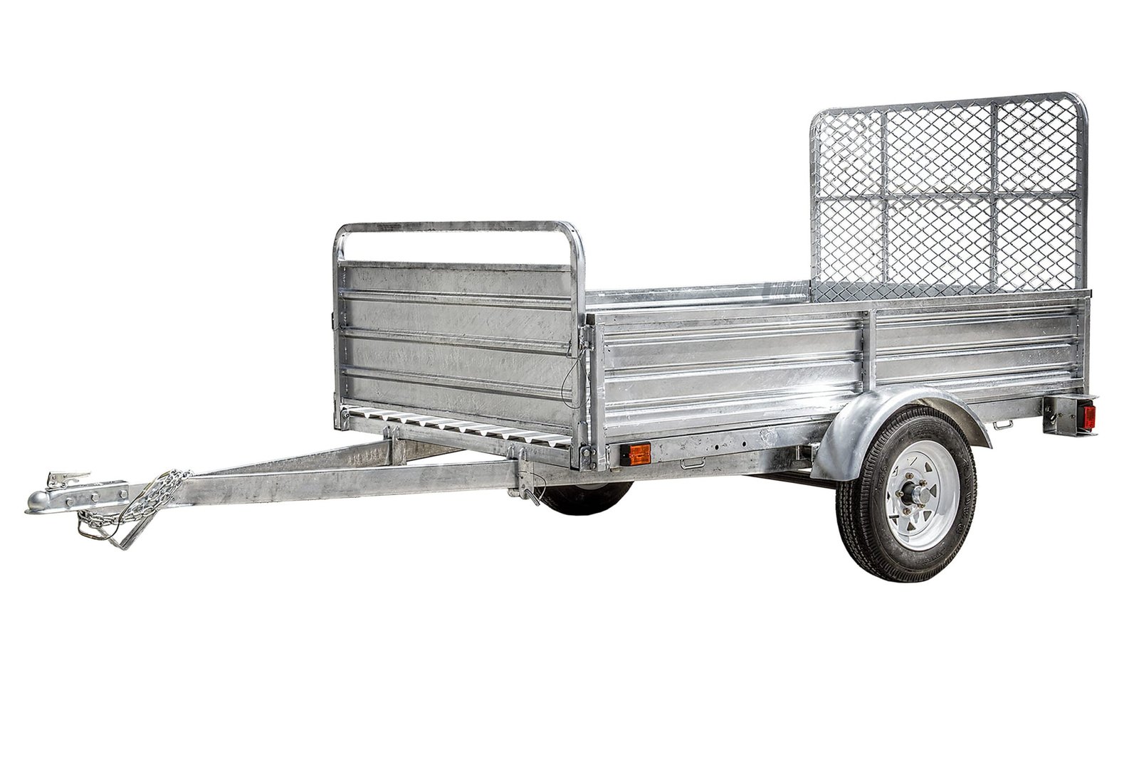 DK2 5-ft x 7-ft Steel Utility Trailer with Ramp Gate ( 1639-lb Capacity ) 2491713