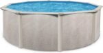 Aquarian 21ft x 52in Round Steel-Frame Above Ground Swimming Pool – Phoenix Series, DIY Outdoor Backyard Pool