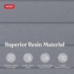 Keter Manor 4×6 Resin Outdoor Storage Shed Kit-Perfect to Store Patio Furniture, Garden Tools Bike Accessories, Beach Chairs and Lawn Mower, Grey & White - Image 7