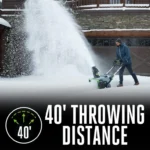 EGO Power+ SNT2405 24-Inch 56V Self-Propelled 2-Stage Cordless Electric Snow Blower with (2) 7.5Ah Batteries & Dual-Port Charger - Image 7