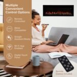 Modern Ember Highmark 60-Inch Smart Linear Electric Fireplace, WiFi & 10-Color Flames - Image 28