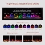 Modern Ember Highmark 60-Inch Smart Linear Electric Fireplace, WiFi & 10-Color Flames - Image 15