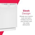 Frigidaire FDPC4221AW 24″ Built-In Dishwasher, Front Control, White - Image 5