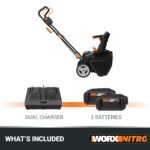 Worx WG471 40V Power Share 20″ Cordless Snow Blower with Brushless Motor - Image 7