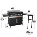 Blackstone 36-in Culinary Cabinet Griddle with Side Table: Versatile Outdoor Cooking in Stainless Steel - Image 9