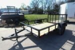 6′ 4″ x 10 Utility Trailer Dovetail Powder Coated With Gate 3,500lb Axle - Image 4