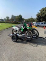 Stand, Store or Roll Ride-Up 3-Rail Motorcycle Trailer - Image 15