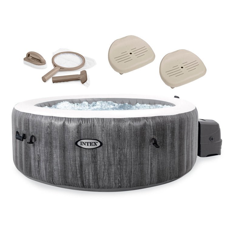 Purespa Plus Inflatable Hot Tub Jet Spa with Maintenance Kit and 2 Seats - Image 1
