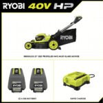 RYOBI 40v Hp brushless 21″ self-propelled AWD dual-blade mower kit - Image 3