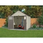Suncast Tremont 8 ft. W x 7 ft. D Resin Storage Shed - Image 3
