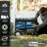 DuroMax XP13000HXT 13,000 Watt Electric Start Tri-Fuel Portable Generator w/ CO Alert - Image 8