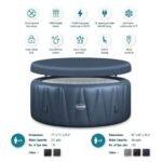 Wave Atlantic 4-Person Round inflatable Hot Tub with integrated Heater and Aquajet Massage System - Image 8