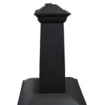 Sunnydaze 57″ 360-Degree View Steel Wood-Burning Chiminea with Grate, Poker, and Cover - Image 7
