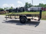 5×12 Powder Coated Dovetail Utility Trailer 3500lb Axle - Image 3
