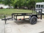 5×8 Powder Coated Dovetail Utility Trailer Single 3,500lb Axle - Image 2