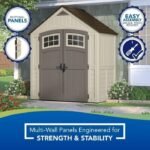 Cascade 7 ft. W x 4 ft. D Plastic Storage Shed - Image 5