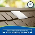 Cascade 7 ft. W x 4 ft. D Plastic Storage Shed - Image 7