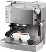 De’Longhi – Espresso Machine with 15 bars of pressure, Milk Frother and removable water tank – Stainless Steel - Image 3