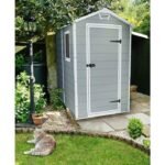 Keter Manor 4 ft. W x 6 ft. D Vertical Resin Outdoor Storage Shed Ideal For Patio Installation Included - Image 3