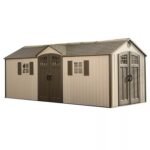 Lifetime 20′ x 8′ Outdoor Storage Shed Building Brown