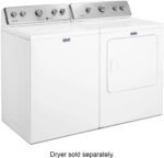 Maytag 3.8 Cu. Ft. High Efficiency Top Load Washer with PowerWash Agitator – White - Image 4