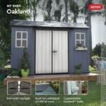Oakland 11 ft. W x 7.5 ft. D Plastic Storage Shed - Image 13