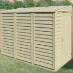 SideMate 4 ft. W x 8 ft. D Plastic Lean-To Storage Shed Installation Included