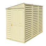 SideMate 4 ft. W x 8 ft. D Plastic Lean-To Storage Shed Installation Included - Image 4