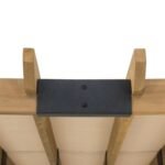 SummerCove 11 ft. x 10 ft. Tan Cedar Frame Wood Pergola with Adjustable Canopy - Image 4