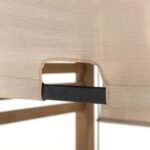 SummerCove 11 ft. x 10 ft. Tan Cedar Frame Wood Pergola with Adjustable Canopy - Image 6