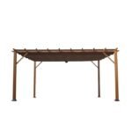 Verona 16 Ft. W x 11 Ft. D Aluminum Pergola with Canopy - Image 5