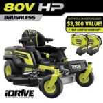 RYOBI 80V HP Brushless 42 in. Battery Electric Cordless Zero Turn Riding Mower Batteries and Charger 80V Batteries 40V - Image 16